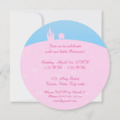 Fairytale prinses in Pink Birthaday Party Kaart (Achterkant)
