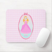 Fairytale prinses in Pink Birthaday Party Muismat (Met muis)