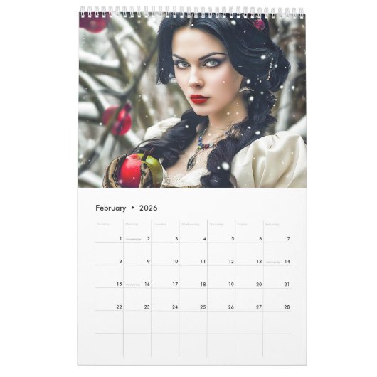 Fairytale Queens – A Year of Enchanted Heroines Kalender (Feb 2026)
