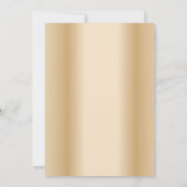 Fairytale Roos Flower Dome Modern Gold Wedding Kaart (Achterkant)