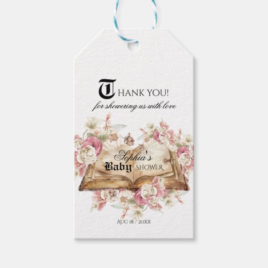Fairytale Royal Baby Shower Cadeaulabel (Voorkant)