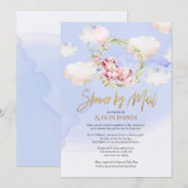 Fairytale Roze Unicorn Dream | Baby shower per pos Kaart (Voorkant / Achterkant)