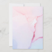 Fairytale Roze Unicorn Dream | Virtueel Baby showe Kaart (Achterkant)