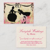 Fairytale Silhouettes & Castle Romantic Couple Visitekaartje (Voorkant / Achterkant)