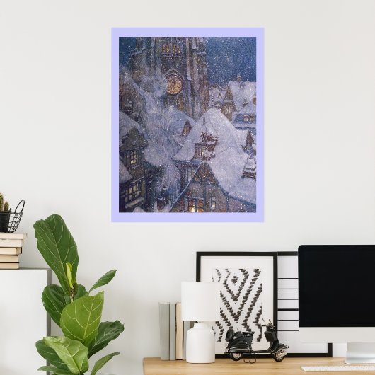 Fairytale sneeuwkoningin van Edmund Dulac Print (Thuiskantoor)