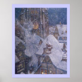 Fairytale sneeuwkoningin van Edmund Dulac Print (Voorkant)