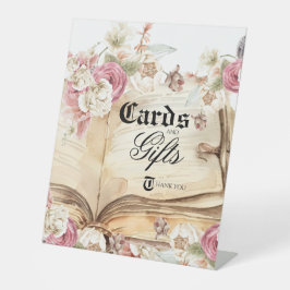 Fairytale Storybook Baby Shower Cards and Gifts Reclamebord Met Voetstuk