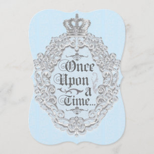 Fairytale  Storybook Blue Invitation Kaart