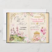 Fairytale Storybook Princess First Birthday Kaart (Voorkant)