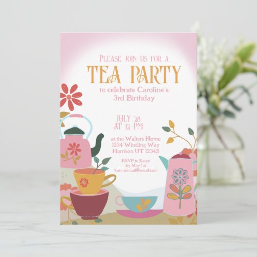 Fairytale theaterpartij kaart (Staand voorkant)