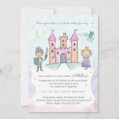 Fairytale Uitnodiging, Koninklijke Princess Kaart (Voorkant)