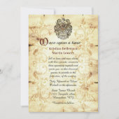 Fairytale Unicorn Crest Wedding Kaart (Voorkant)