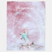 Fairytale Unicorn Fleece Deken (Voorkant)