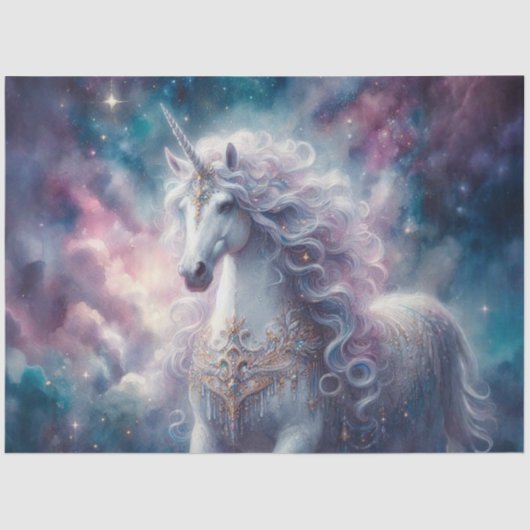 Fairytale Unicorn & Galaxy Craft Decoupage  Tissuepapier (Voorkant)