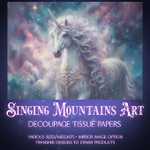 Fairytale Unicorn & Galaxy Craft Decoupage  Tissuepapier