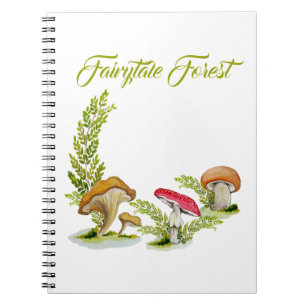 Fairytale waterverf setpaddenstoel Planner Notitieboek
