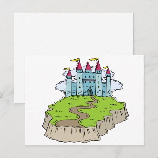 Fairytale Wedding Castle Briefkaart (Voorkant / Achterkant)