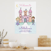 Fairytale welkomstteken, prinses poster (Keuken)