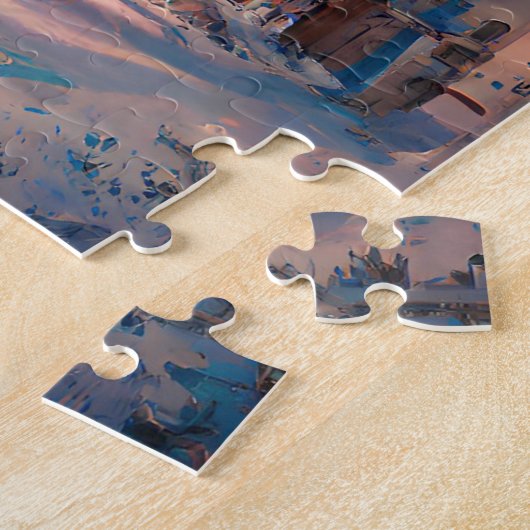 Fairytale wereld, Winter Castle, sneeuwkasteel, ma Legpuzzel (Zijkant)