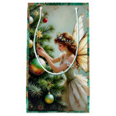 Fairytale Whimsical Angel Fairy Christmas Klein Cadeauzakje (Voorkant)