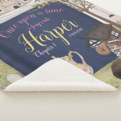 Fairytale winkelboekje op maat sherpa deken (3/4)