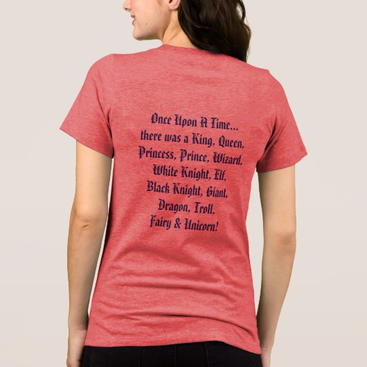 Fairytale Witch Mood Tri-Blend Shirt (Achterkant)