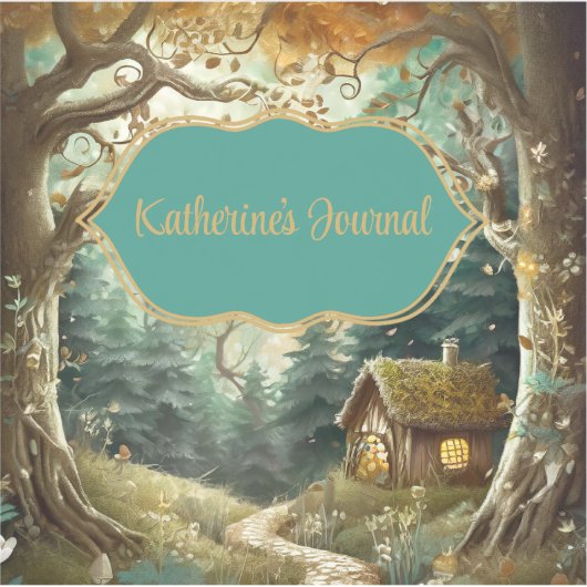 Fairytale Woodland Journal Bookplate Sticker (Voorkant)