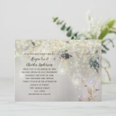 Fairytale Woodsy Farmhouse Mason Jar Wedding Kaart (Staand voorkant)