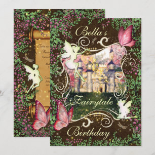 Fairytale woud Enchanted Party-uitnodigingen Kaart