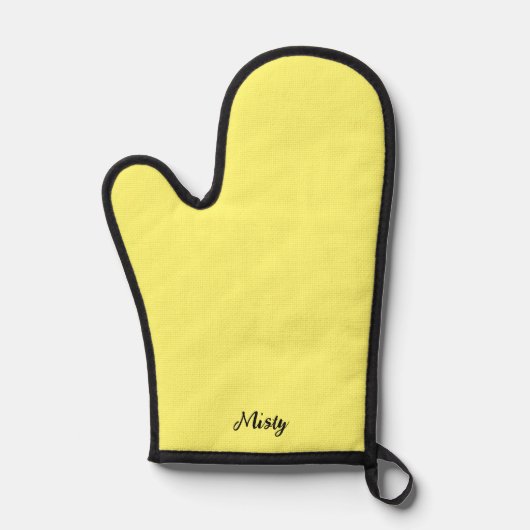 Fairytale yellow solid custom Christmas stylish Ovenwant (Voorkant)