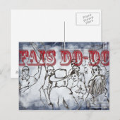 Fais Do-Do-ontwerpbriefkaart Briefkaart (Voorkant / Achterkant)