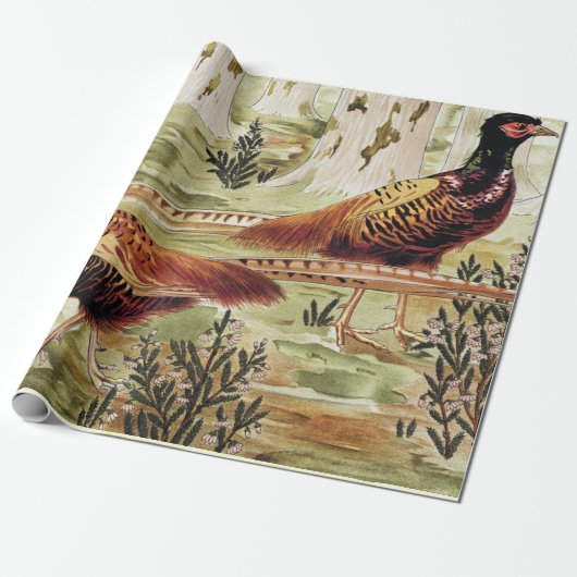 Faisans ordinaires van Maurice Pillard Verneuil Cadeaupapier (Uitgerold)