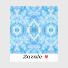 Faith Abstract Light Blue White Watercolor Art Sticker