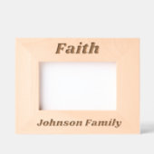 Faith Achternaam Eenvoudig Schattige Modern Family Gegraveerde Lijstjes (Voorkant)