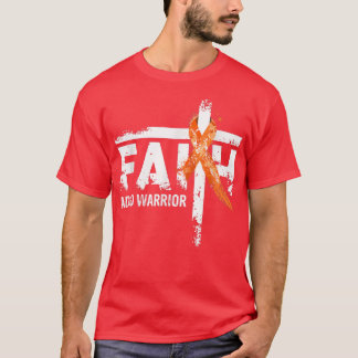 Faith ADHD Awareness Oranje Ribbon Christelijk Cro T-shirt