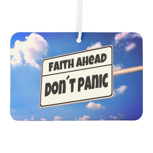 "Faith Ahead" Car Air Freshener Luchtverfrisser (Achterkant)