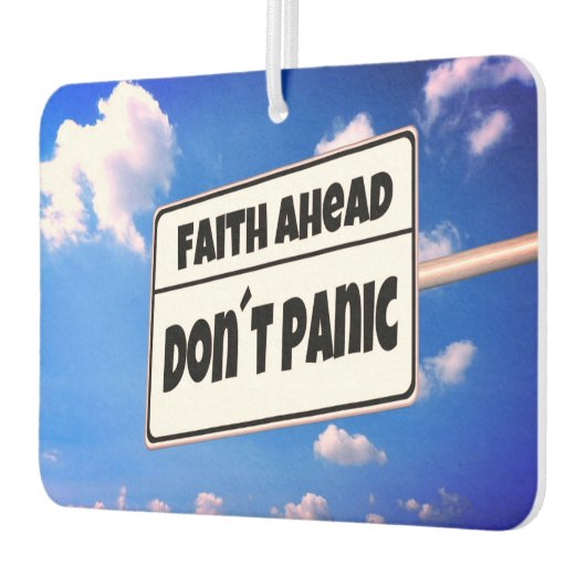 "Faith Ahead" Car Air Freshener Luchtverfrisser (Links)