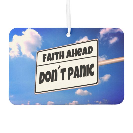 "Faith Ahead" Car Air Freshener Luchtverfrisser (Voorkant)