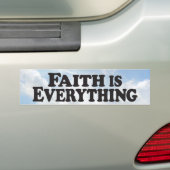 Faith Alles - Bumpersticker (Op auto)