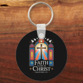 Faith Alone In Christ Cross Galatians 2_20 Sleutelhanger (Voorkant)