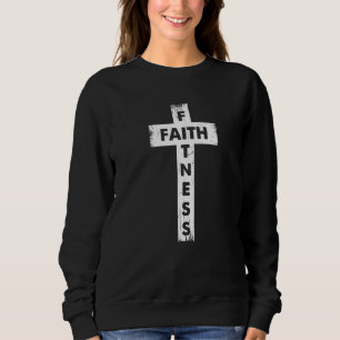 Faith and Fitness Heilige Kruis Christelijke Weigh Trui