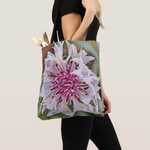 Faith and Flowers Art Pink Flower Tas