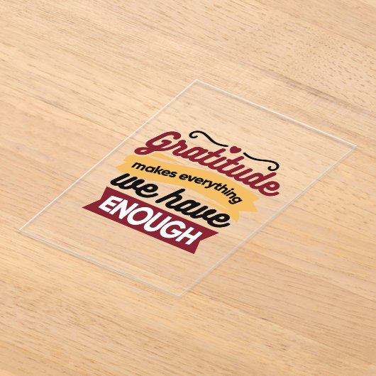 Faith and Gratitude Artwork – Uplifting Christian  Acryl Uitnodigingen (Laagn)