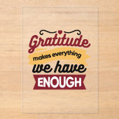 Faith and Gratitude Artwork – Uplifting Christian Acryl Uitnodigingen (Voorkant)