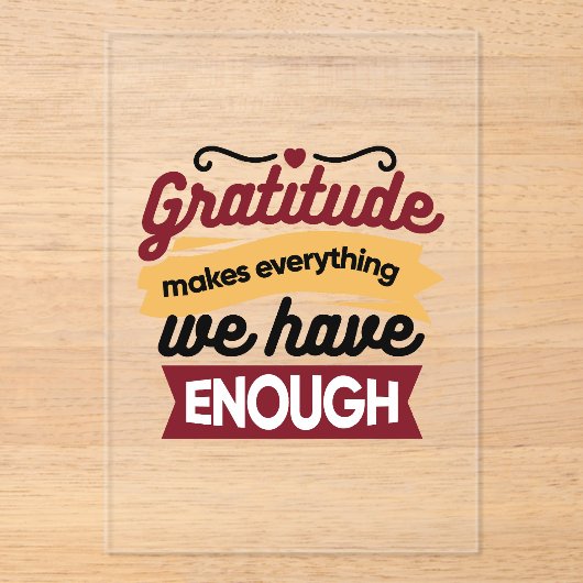 Faith and Gratitude Artwork – Uplifting Christian  Acryl Uitnodigingen (Voorkant)