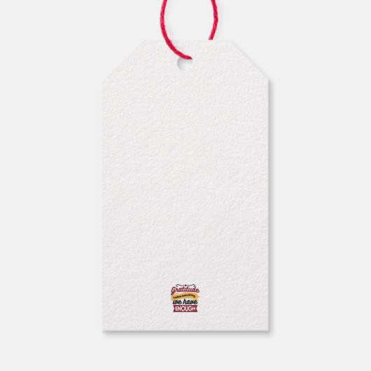 Faith and Gratitude Artwork – Uplifting Christian  Cadeaulabel (Achterkant)