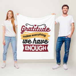 Faith and Gratitude Artwork – Uplifting Christian  Fleece Deken