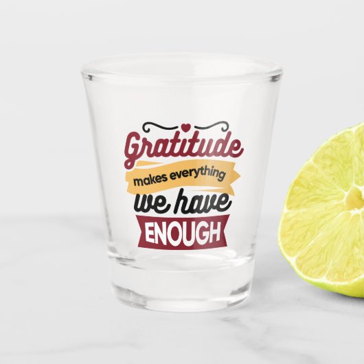 Faith and Gratitude Artwork – Uplifting Christian  Shot Glas (Voorkant)
