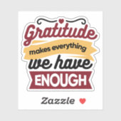 Faith and Gratitude Artwork – Uplifting Christian  Sticker (Vel)