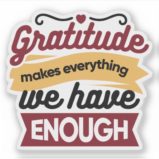 Faith and Gratitude Artwork – Uplifting Christian  Sticker (Voorkant)